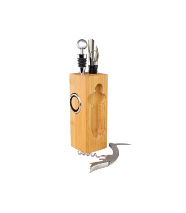Set de Vino de Bamboo