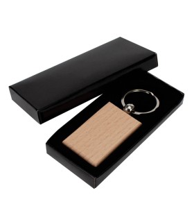 Llavero Rectangular de Madera